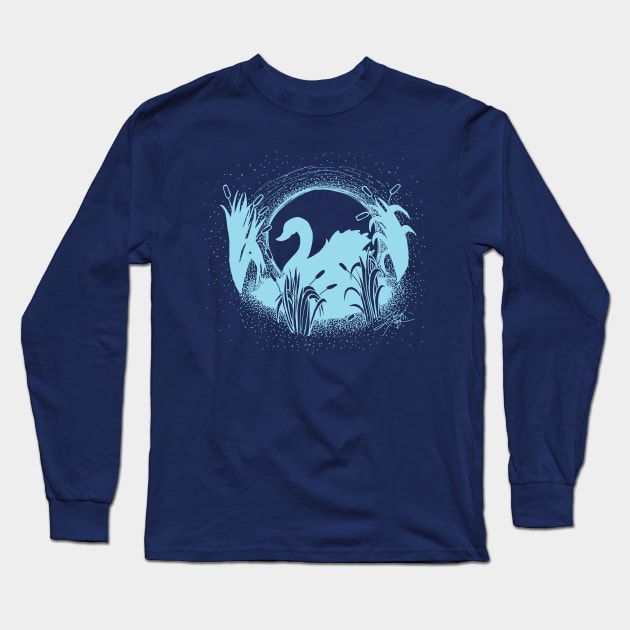 Swimming Underneath the Moonlight T-Shirt Long Sleeve T-Shirt by zarya_kiqo